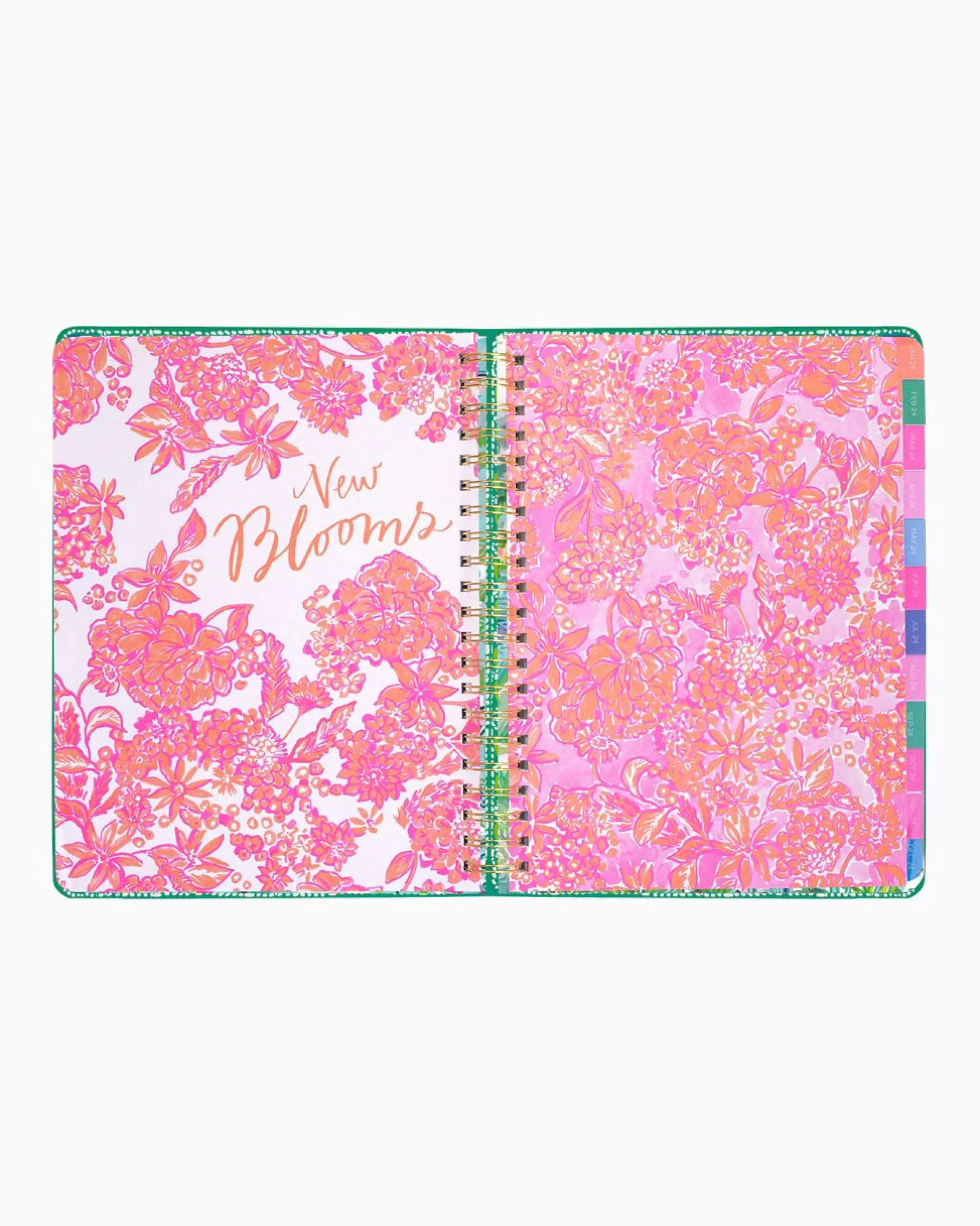 Store Lilly Pulitzer 2023-2024 17 Month Jumbo Agenda Botanical Green In A Flutter