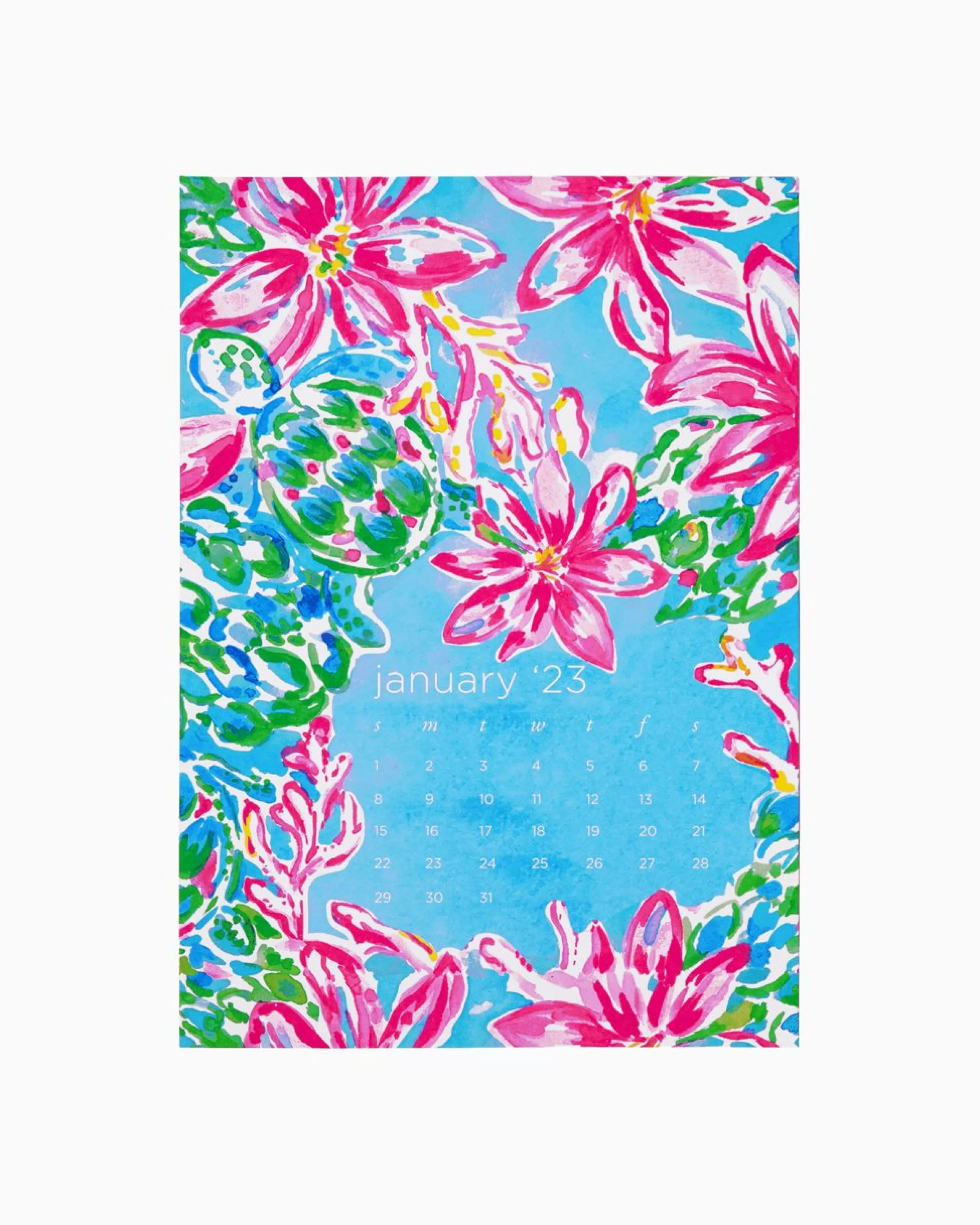 Store Lilly Pulitzer 2023 Desk Calendar - 12 Month Multi Take Me To The Sea