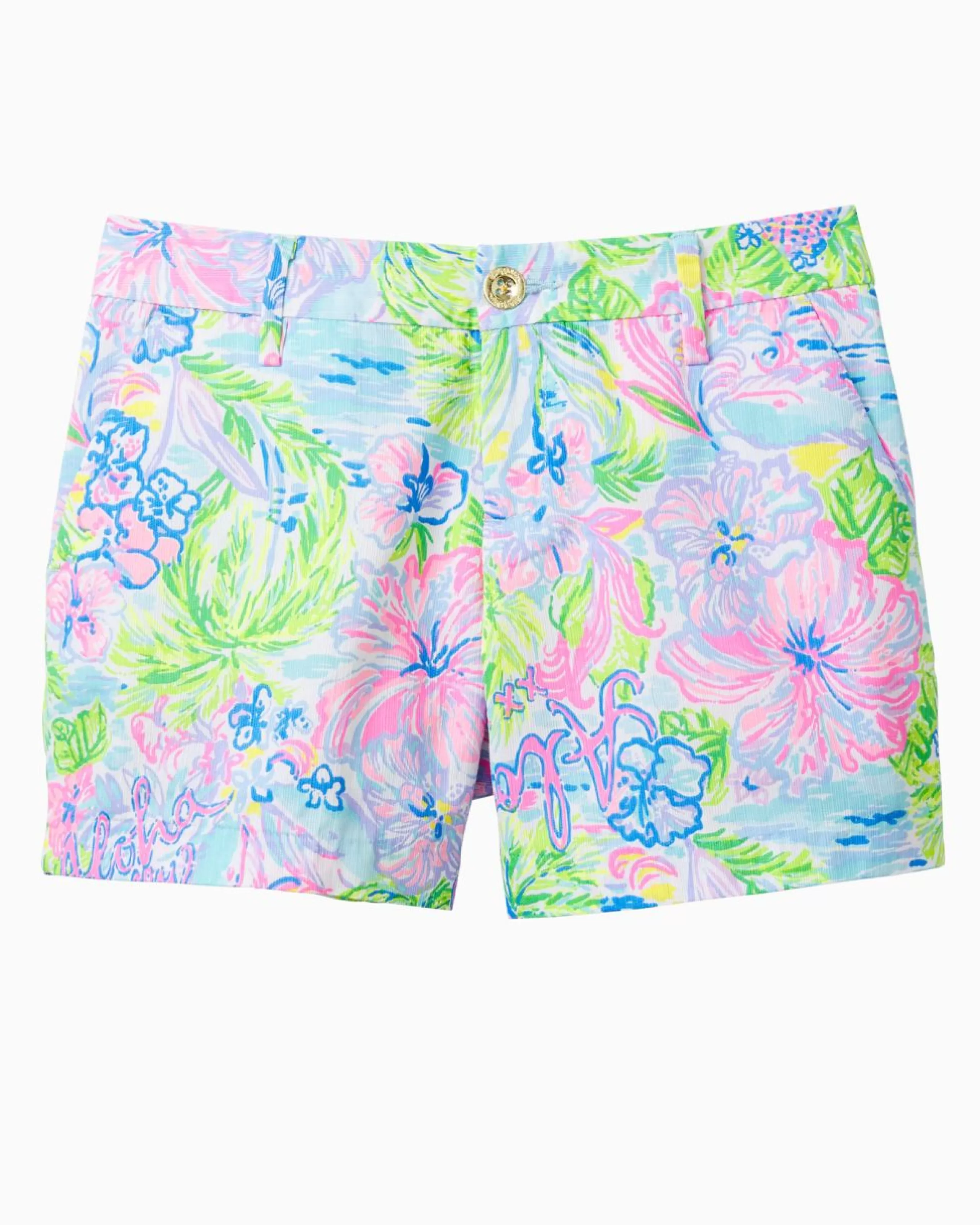 Hot Lilly Pulitzer 5" Callahan Short Multi Lilly Loves Hawaii