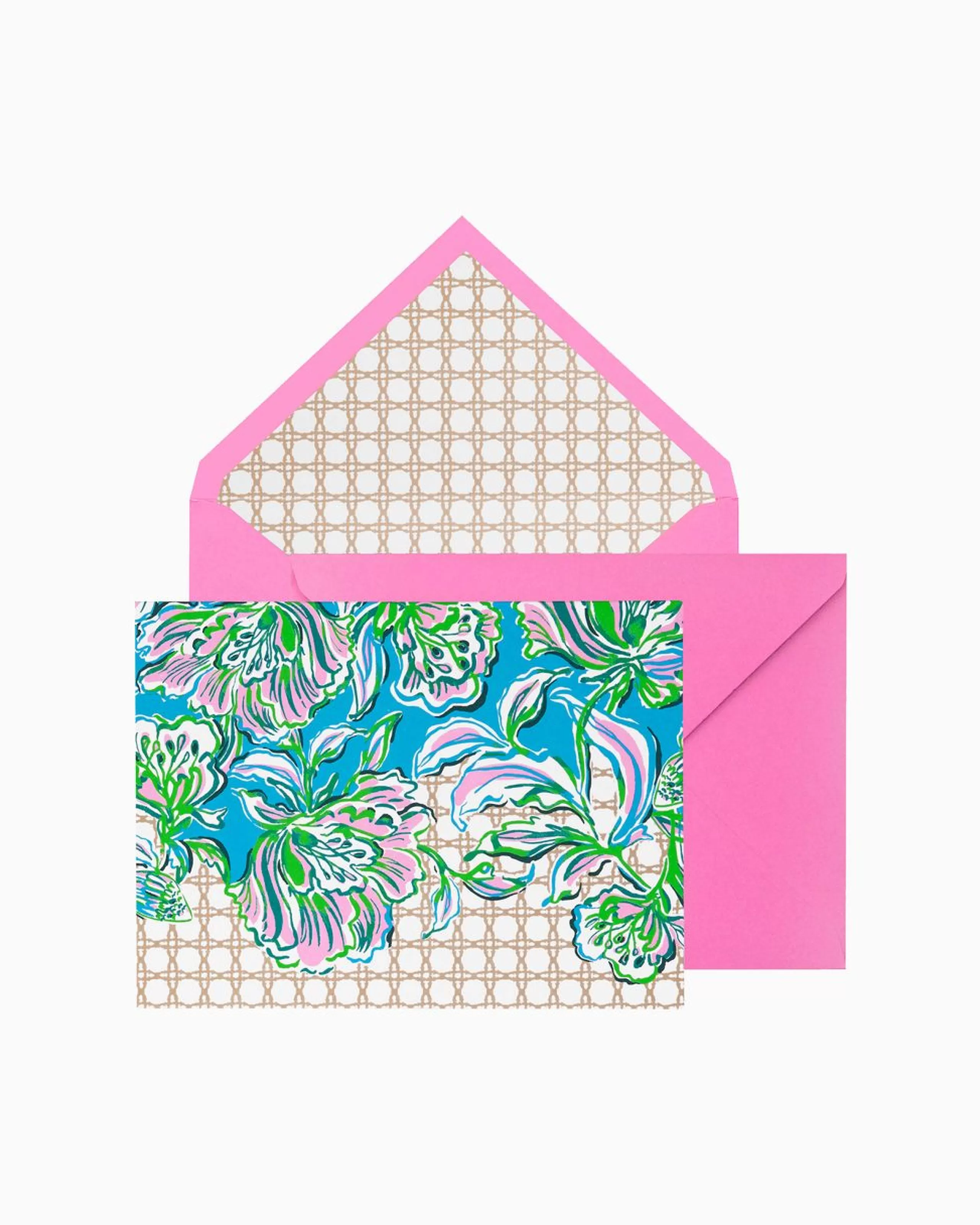 Fashion Lilly Pulitzer Boxed Foldover Notes Cumulus Blue Chick Magnet