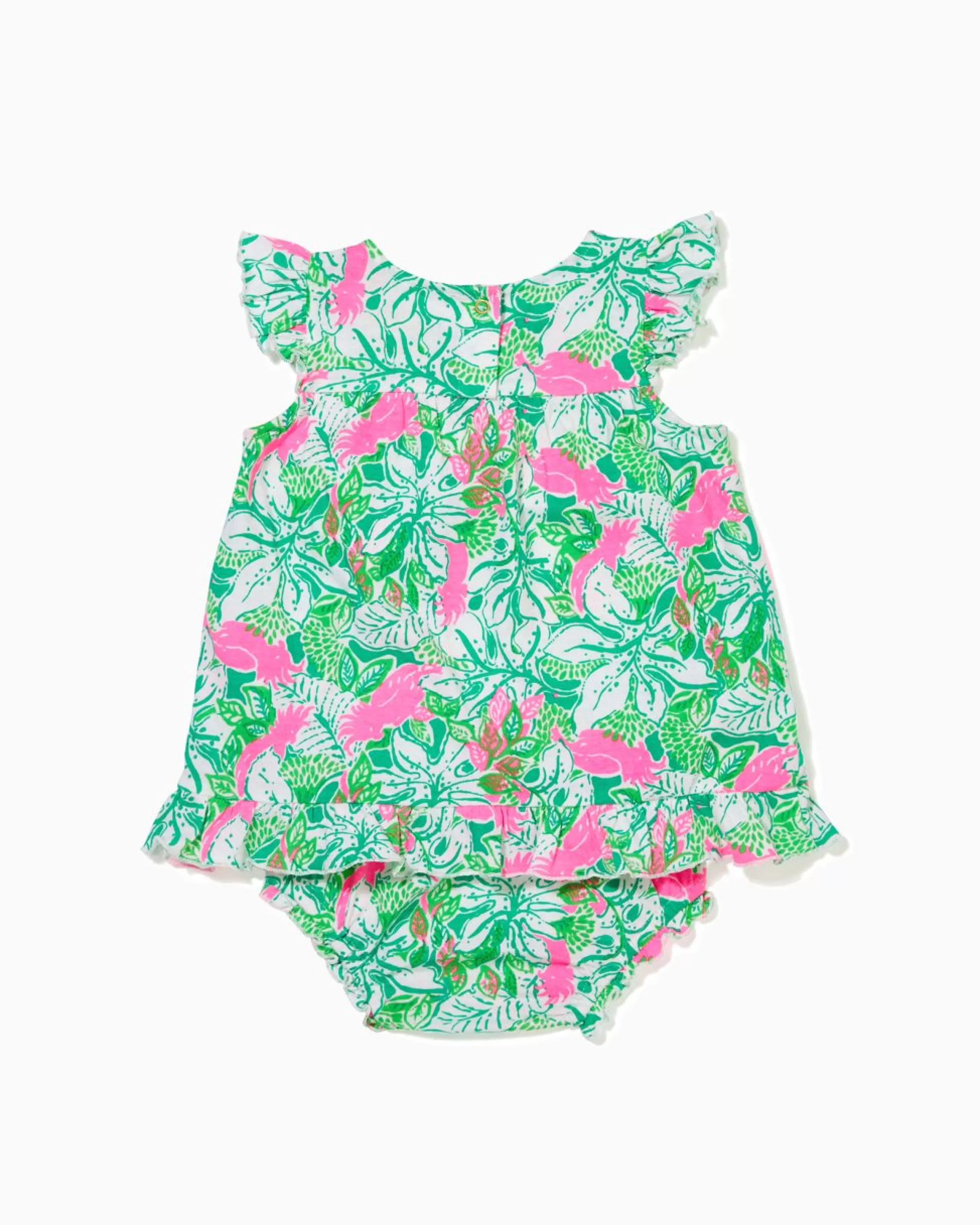 Store Lilly Pulitzer Cecily Infant Dress Botanical Green Just Wing It