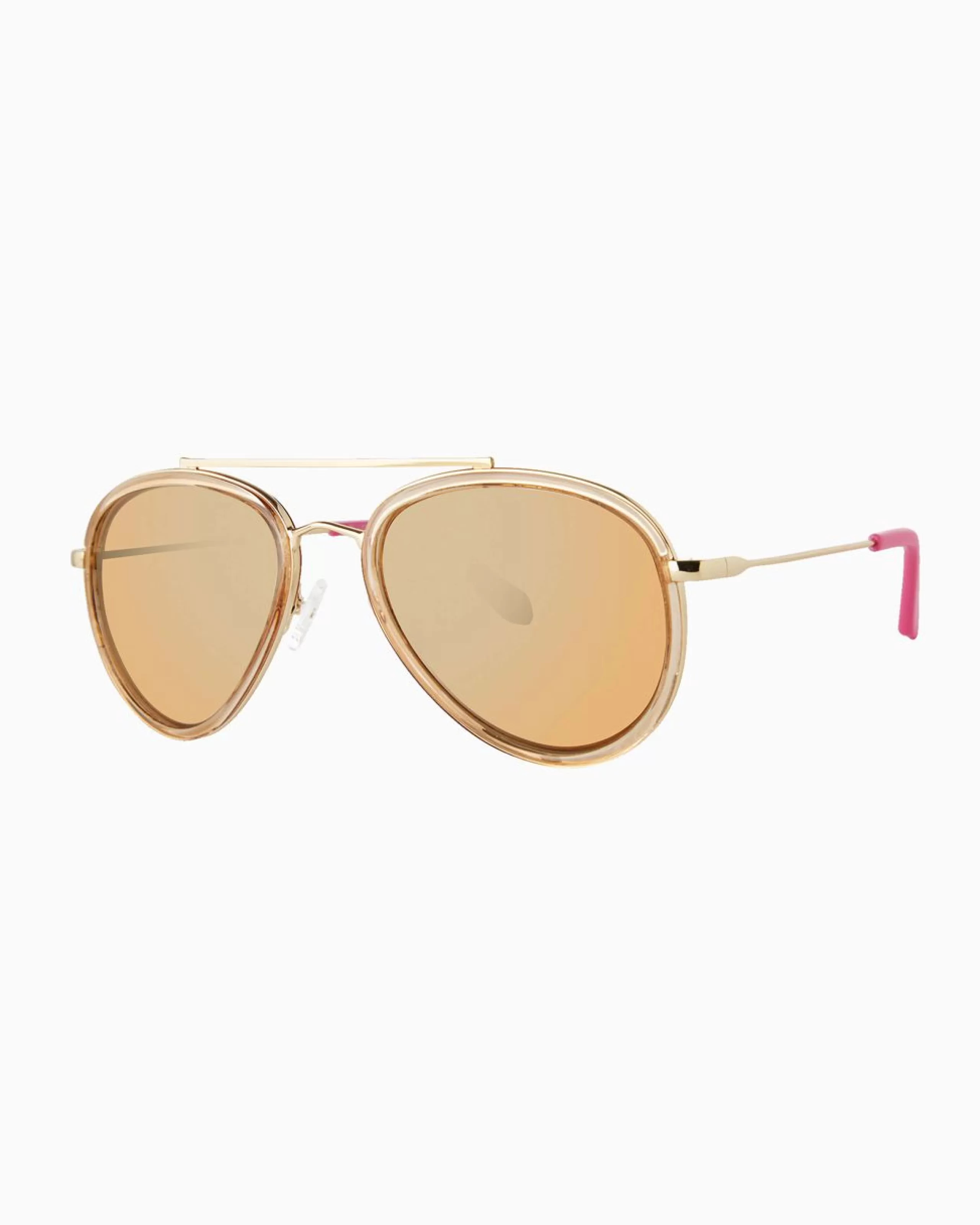 Fashion Lilly Pulitzer Elliott Sunglasses Gold Metallic