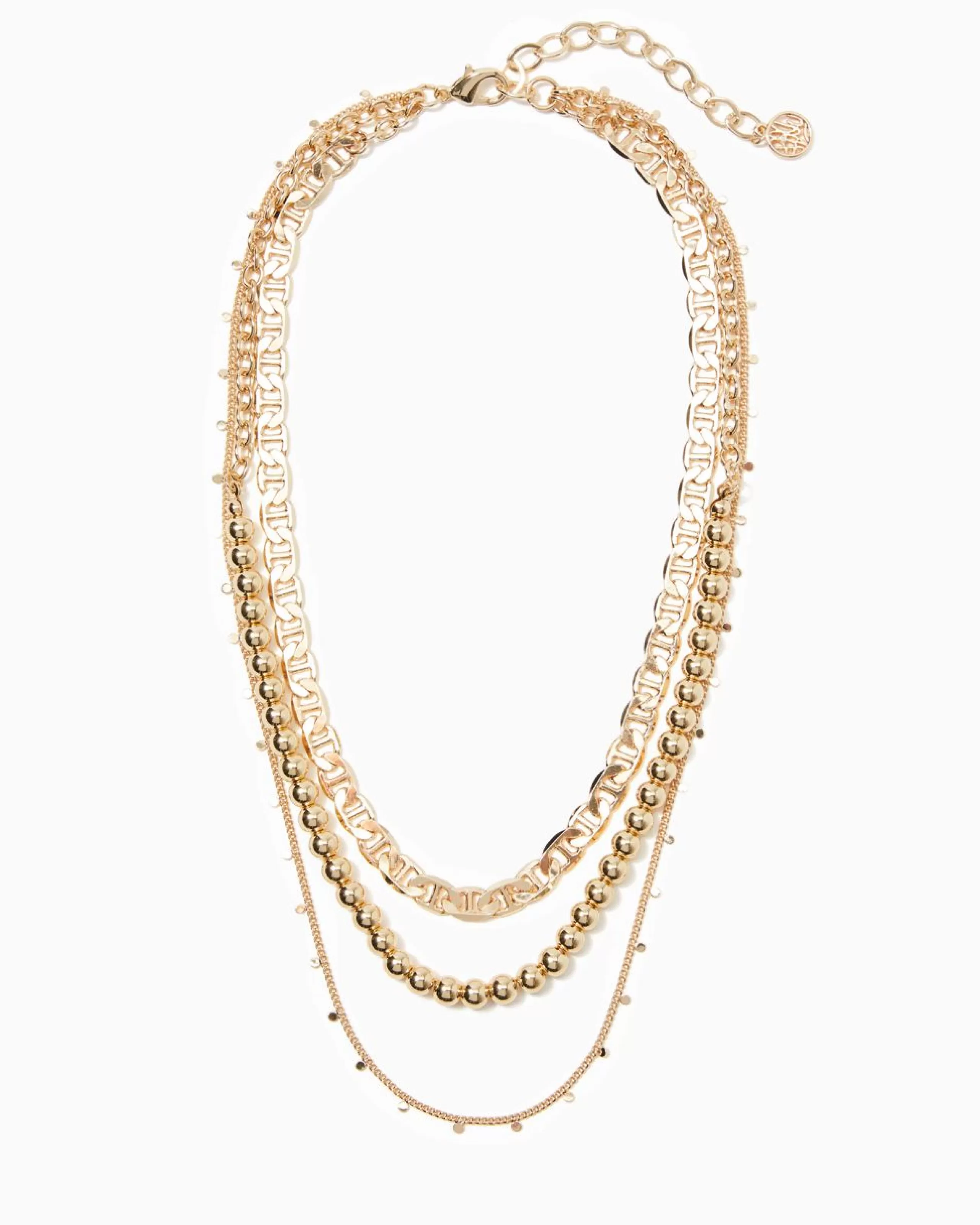 Shop Lilly Pulitzer Enchanted Oasis Necklace Gold Metallic