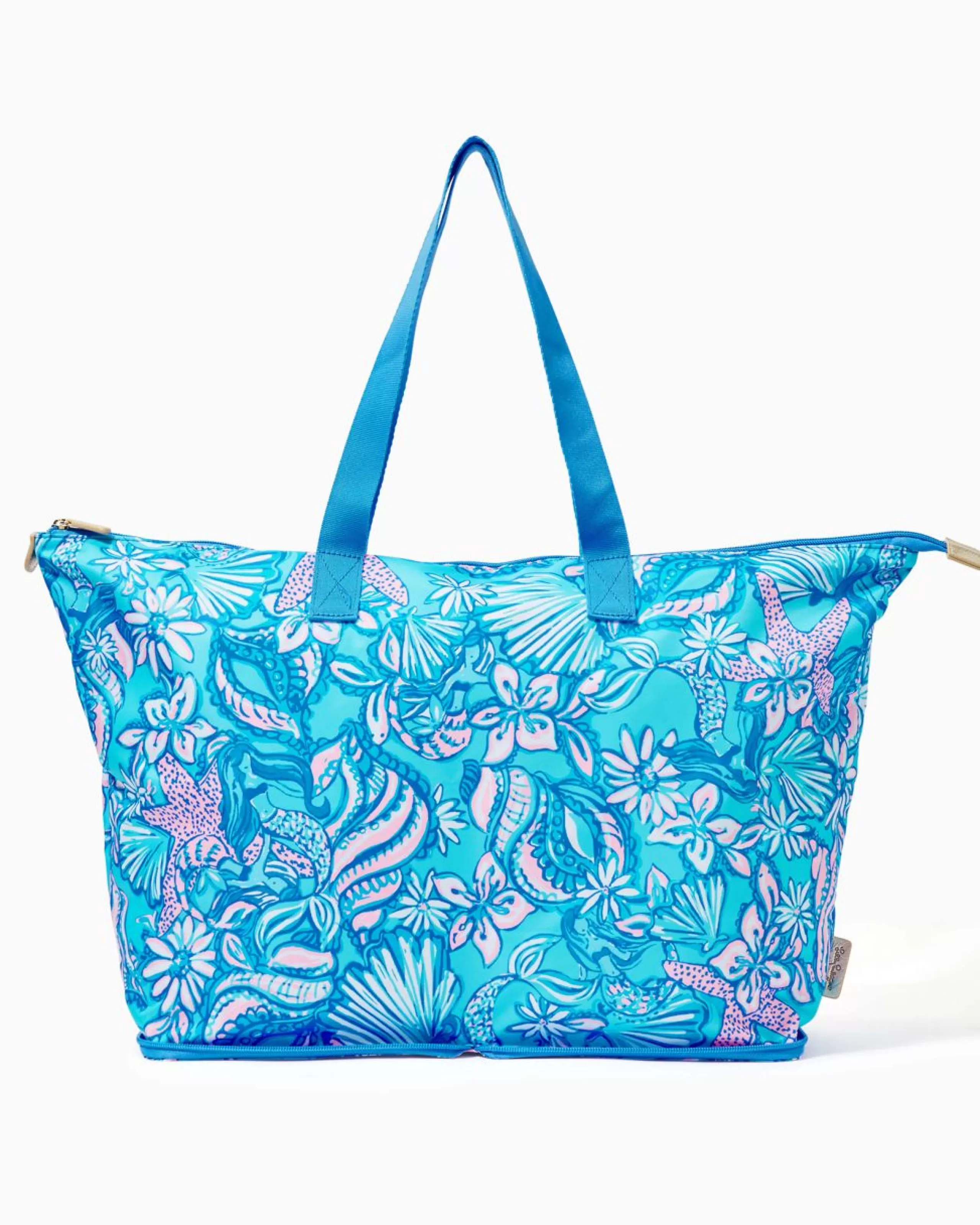 Online Lilly Pulitzer Getaway Packable Tote Amalfi Blue Sound The Sirens