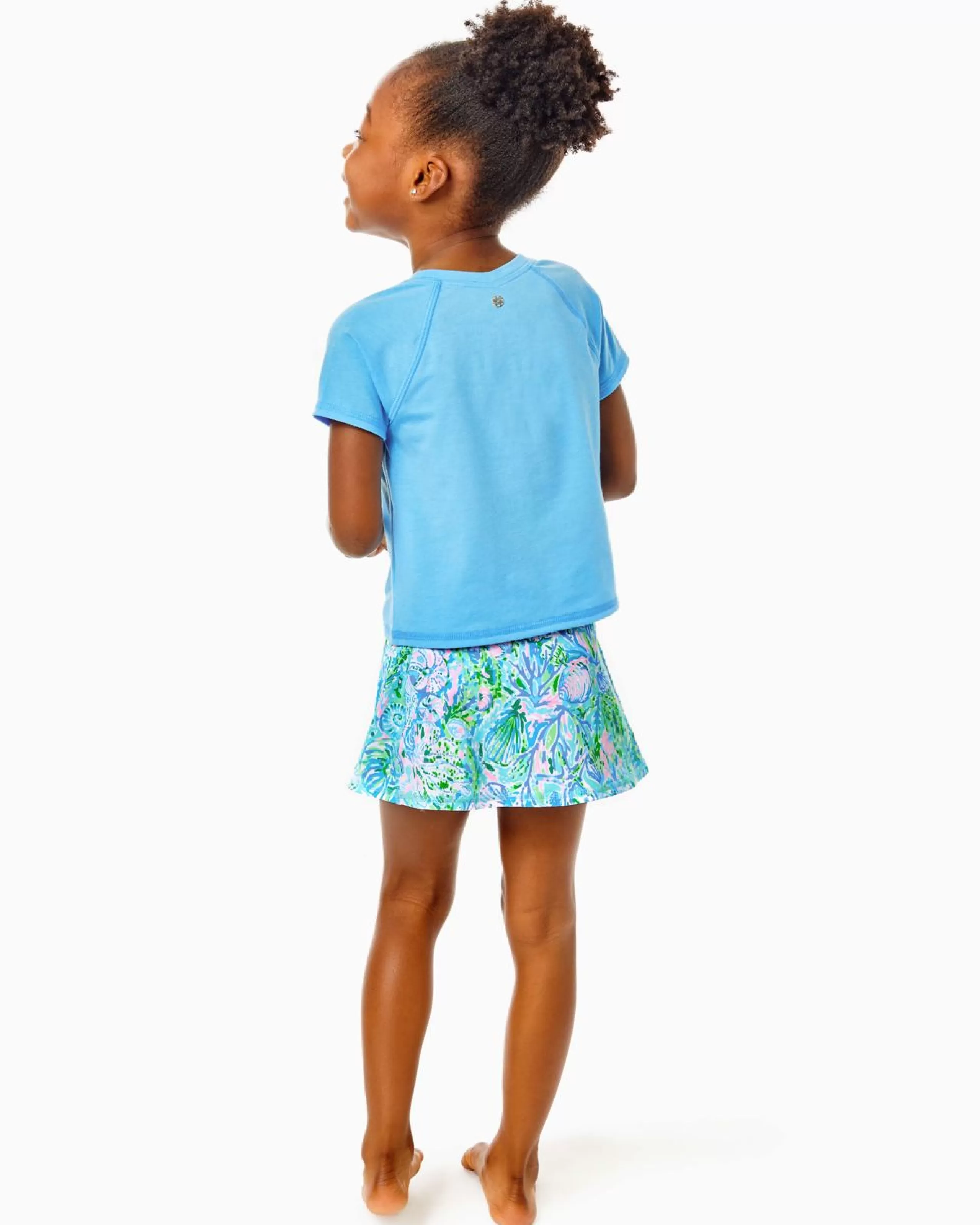 Cheap Lilly Pulitzer Girls Mini Kieran Active Tee Frenchie Blue