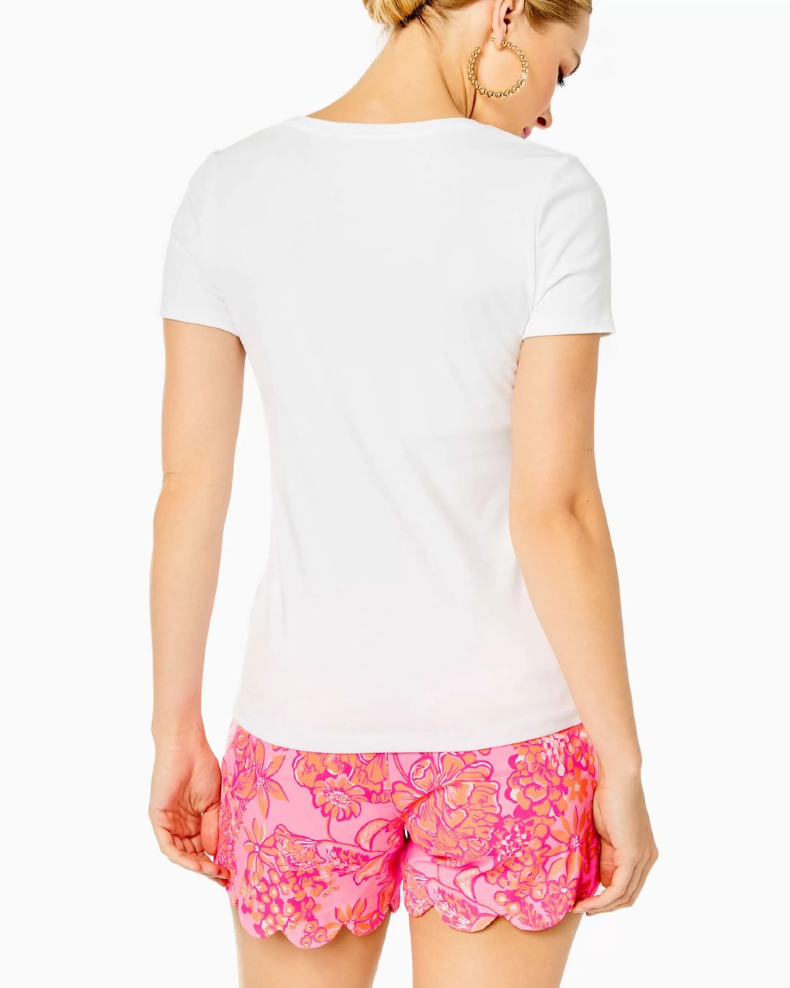 Best Lilly Pulitzer Halee V-Neck Top Resort White