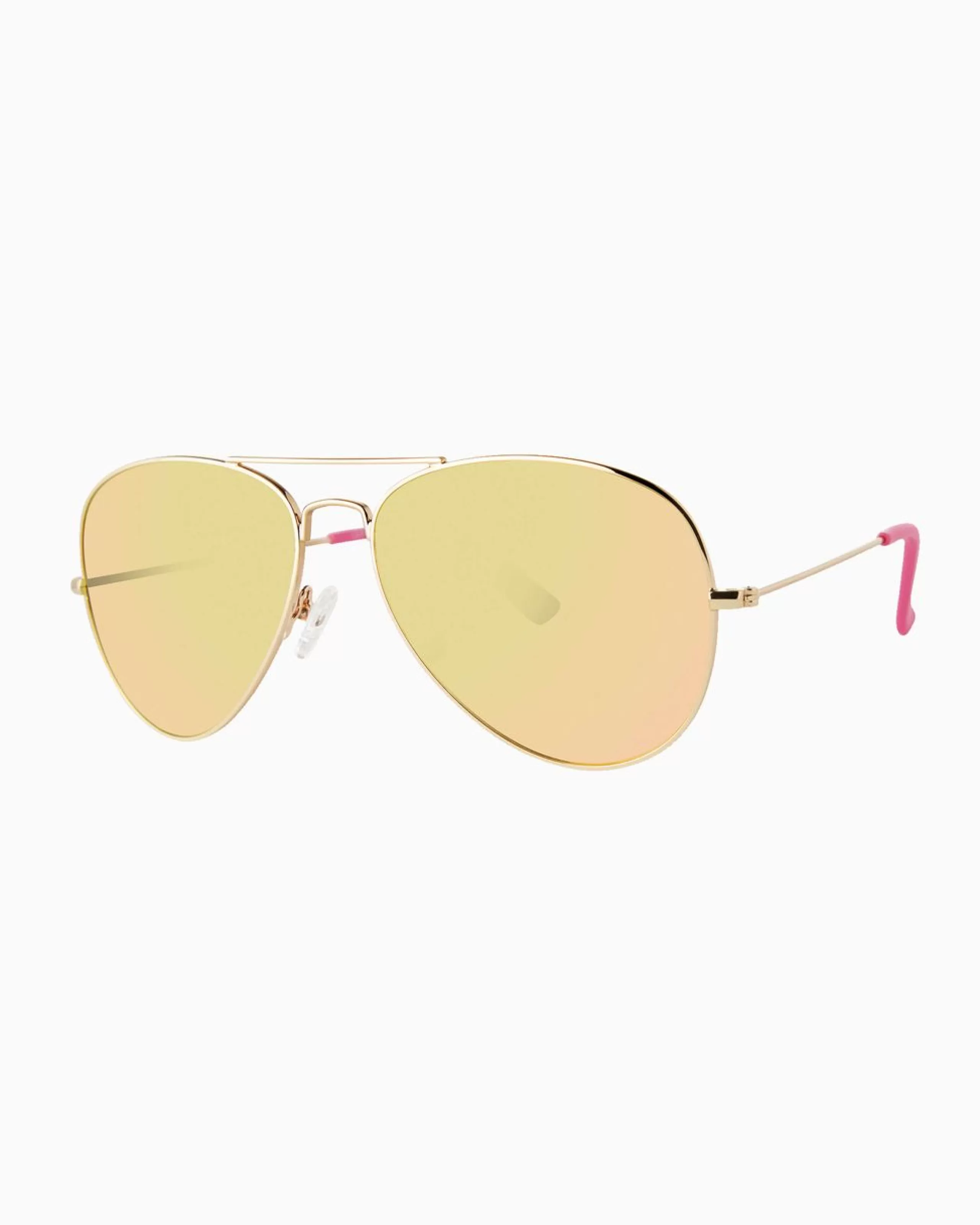 Sale Lilly Pulitzer Lexy Sunglasses Gold Metallic