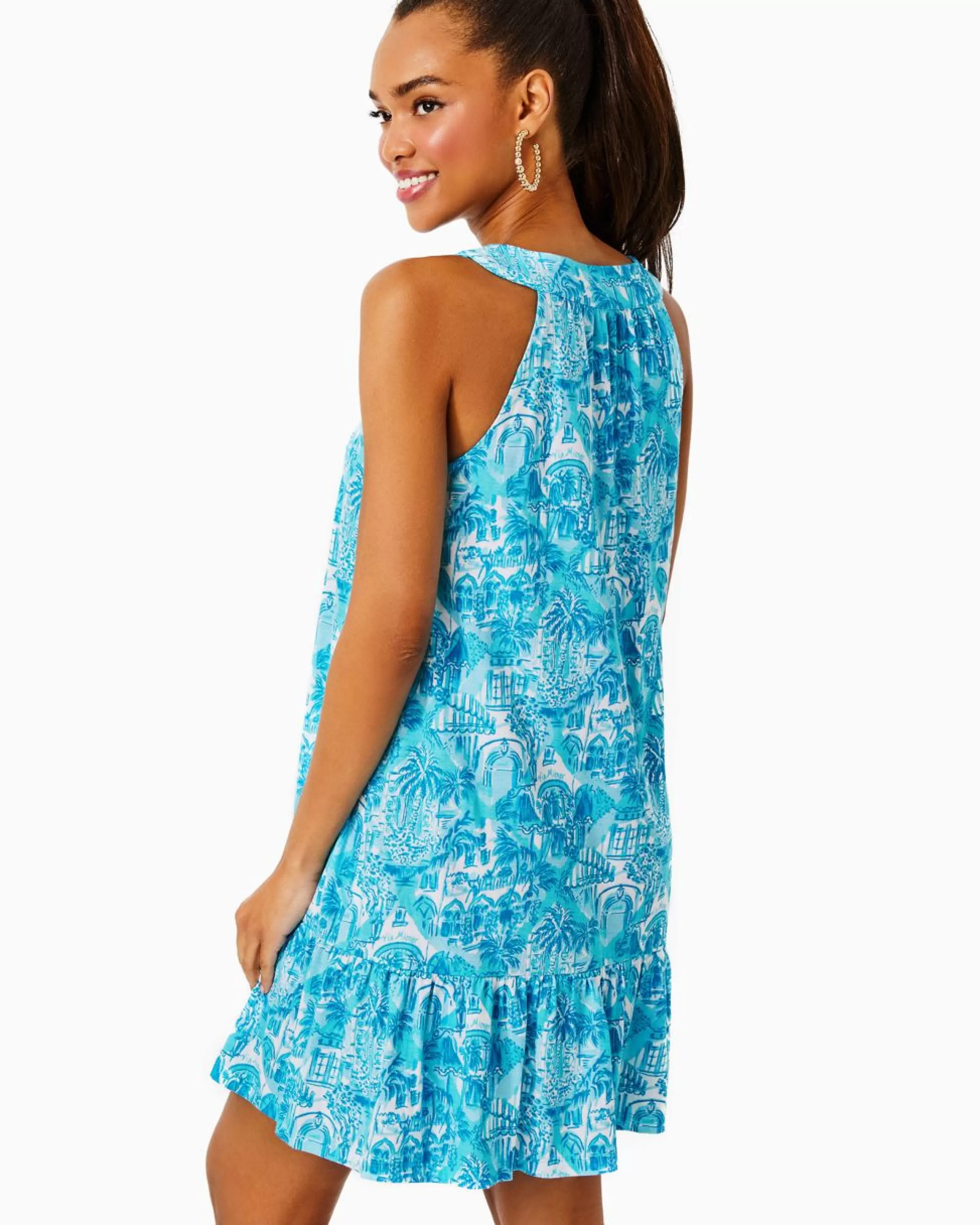 Cheap Lilly Pulitzer Lindy Dress Amalfi Blue Sunny State Of Mind