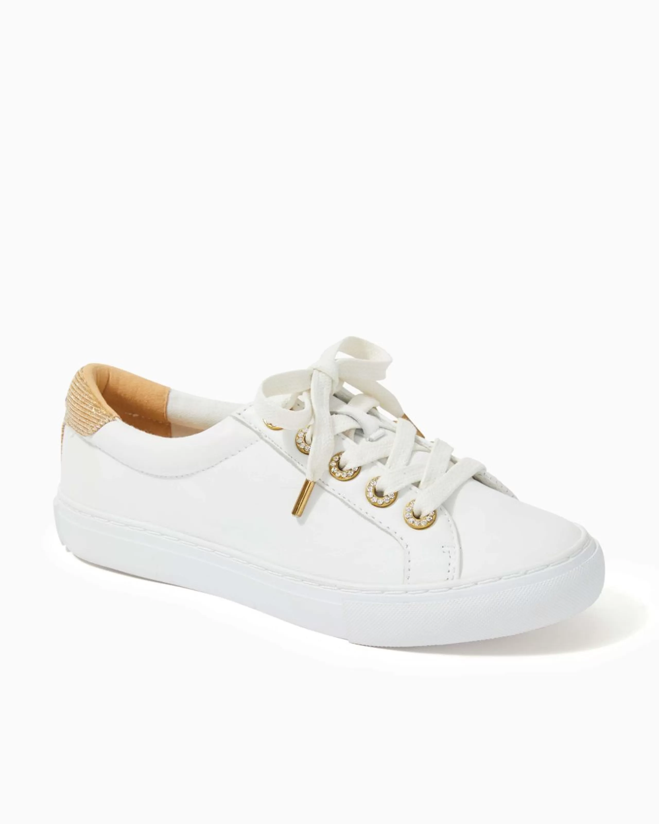 Cheap Lilly Pulitzer Lux Hallie Sneaker Resort White