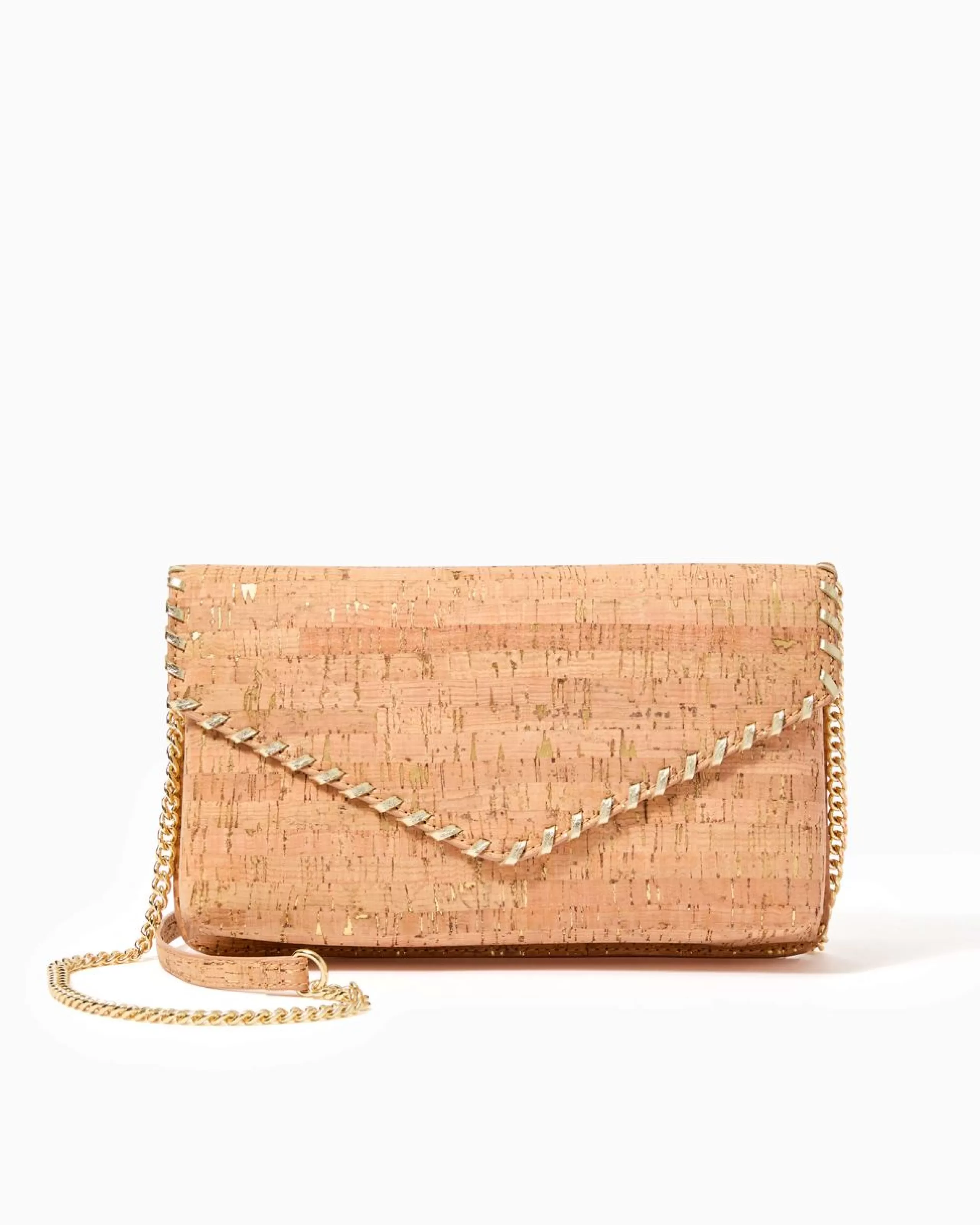 Clearance Lilly Pulitzer Madigan Cork Clutch Natural