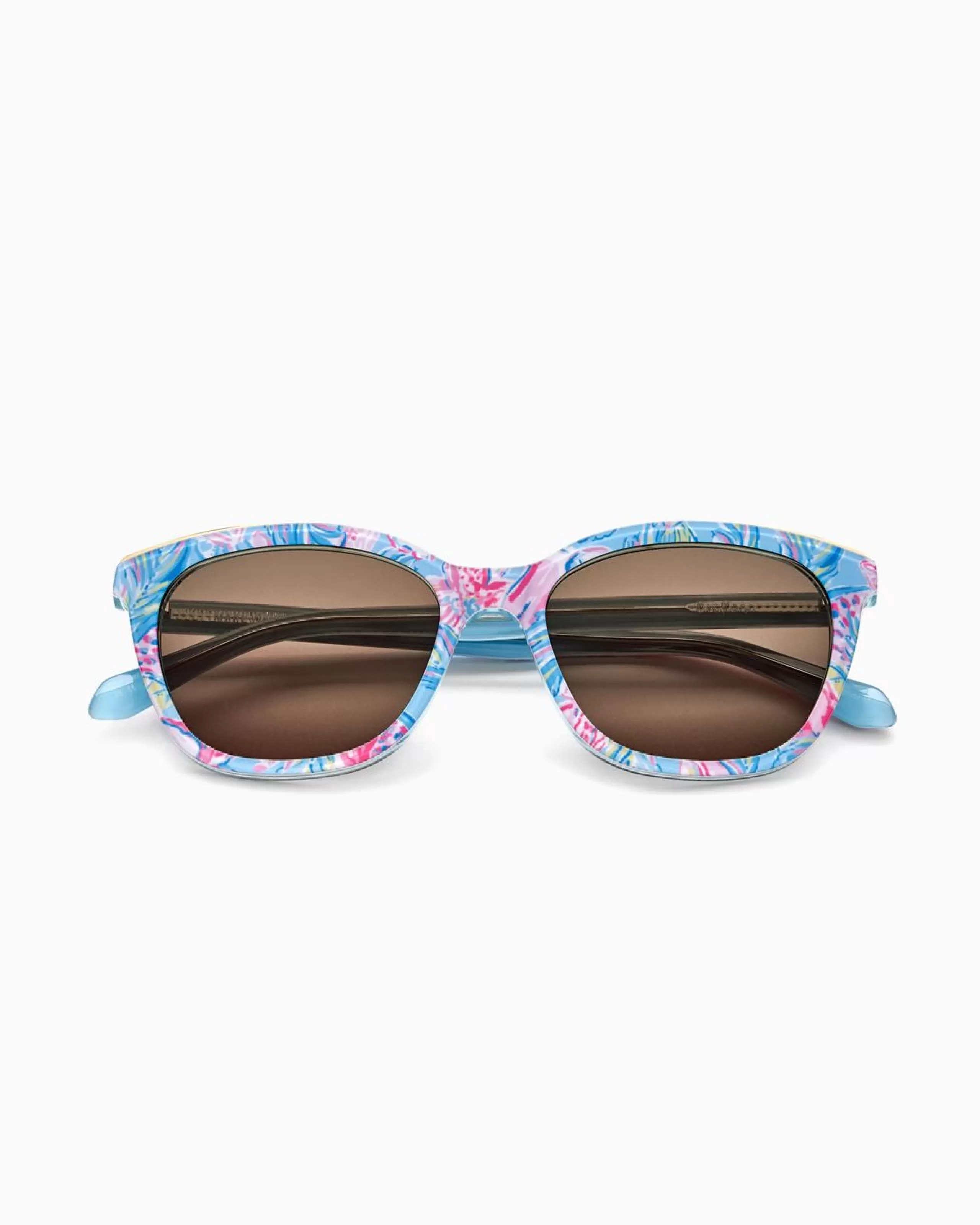 Shop Lilly Pulitzer Make Waves Reader Sunglasses Blue Ibiza Gimme The Juice