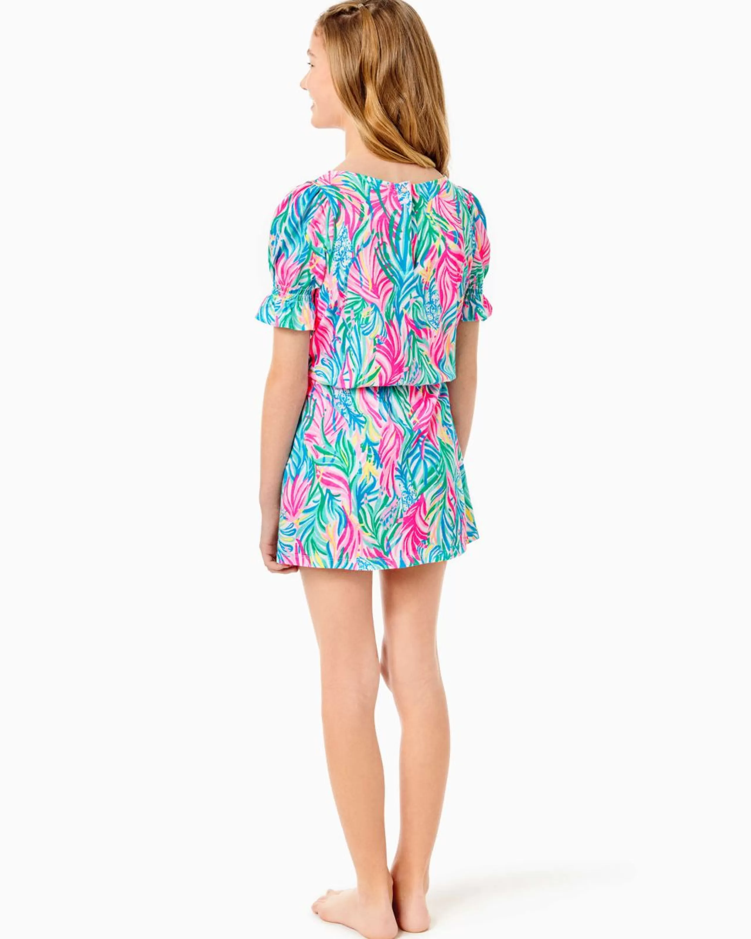 Best Lilly Pulitzer Mini Adley Romper Multi Sea Turtle Soiree