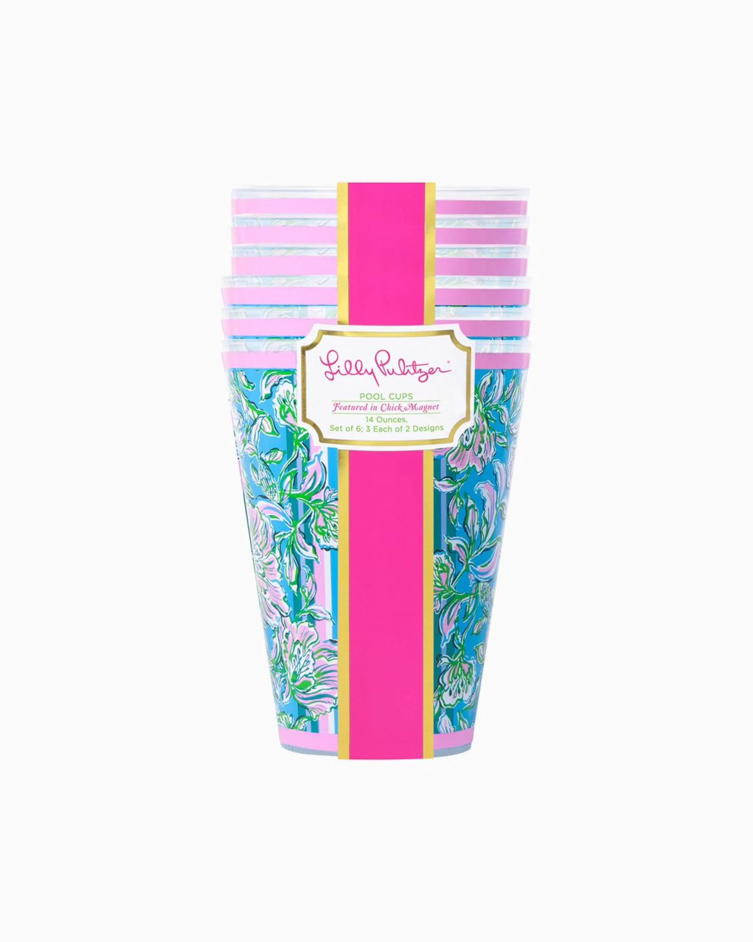 Best Lilly Pulitzer Pool Cups Cumulus Blue Chick Magnet