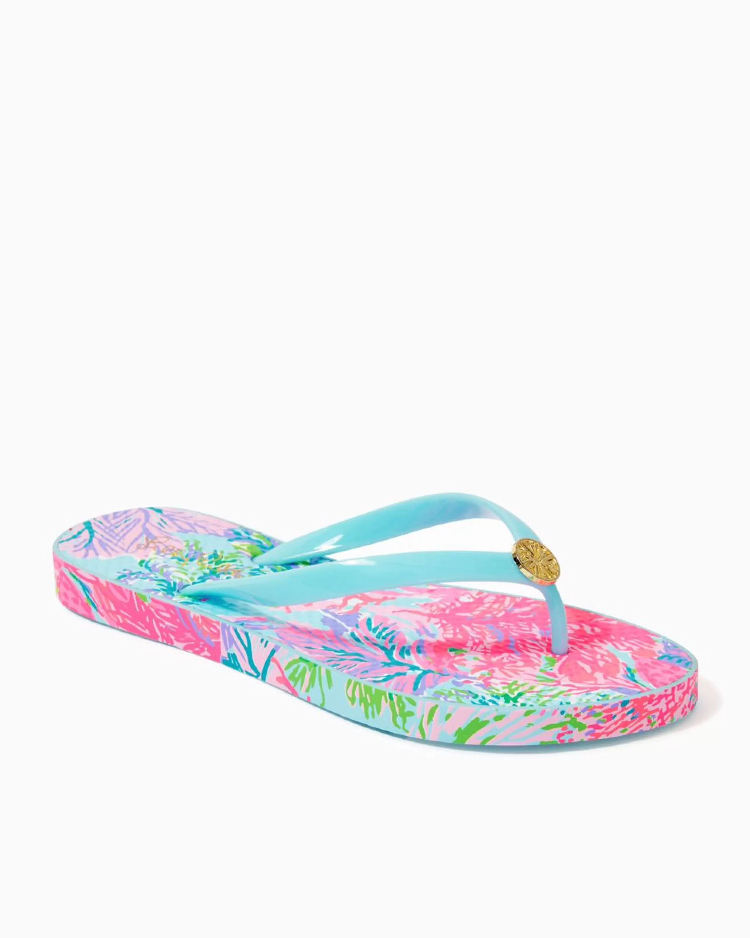 Best Lilly Pulitzer Pool Flip Flop Celestial Blue Cay To My Heart Shoe