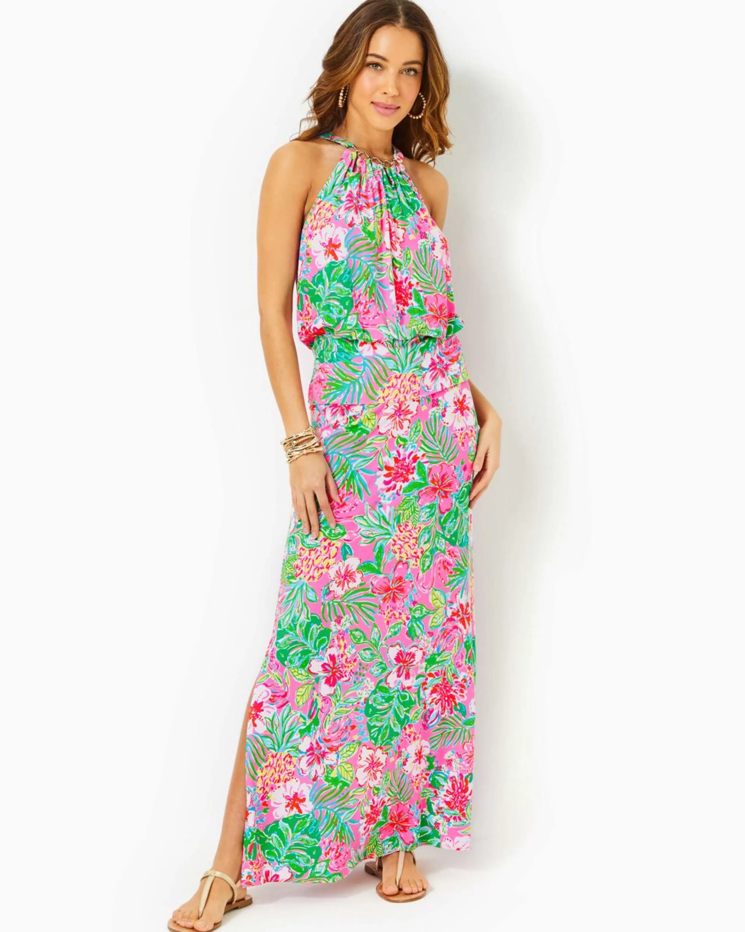 Flash Sale Lilly Pulitzer Shirelle Maxi Set Multi Journey To The Jungle