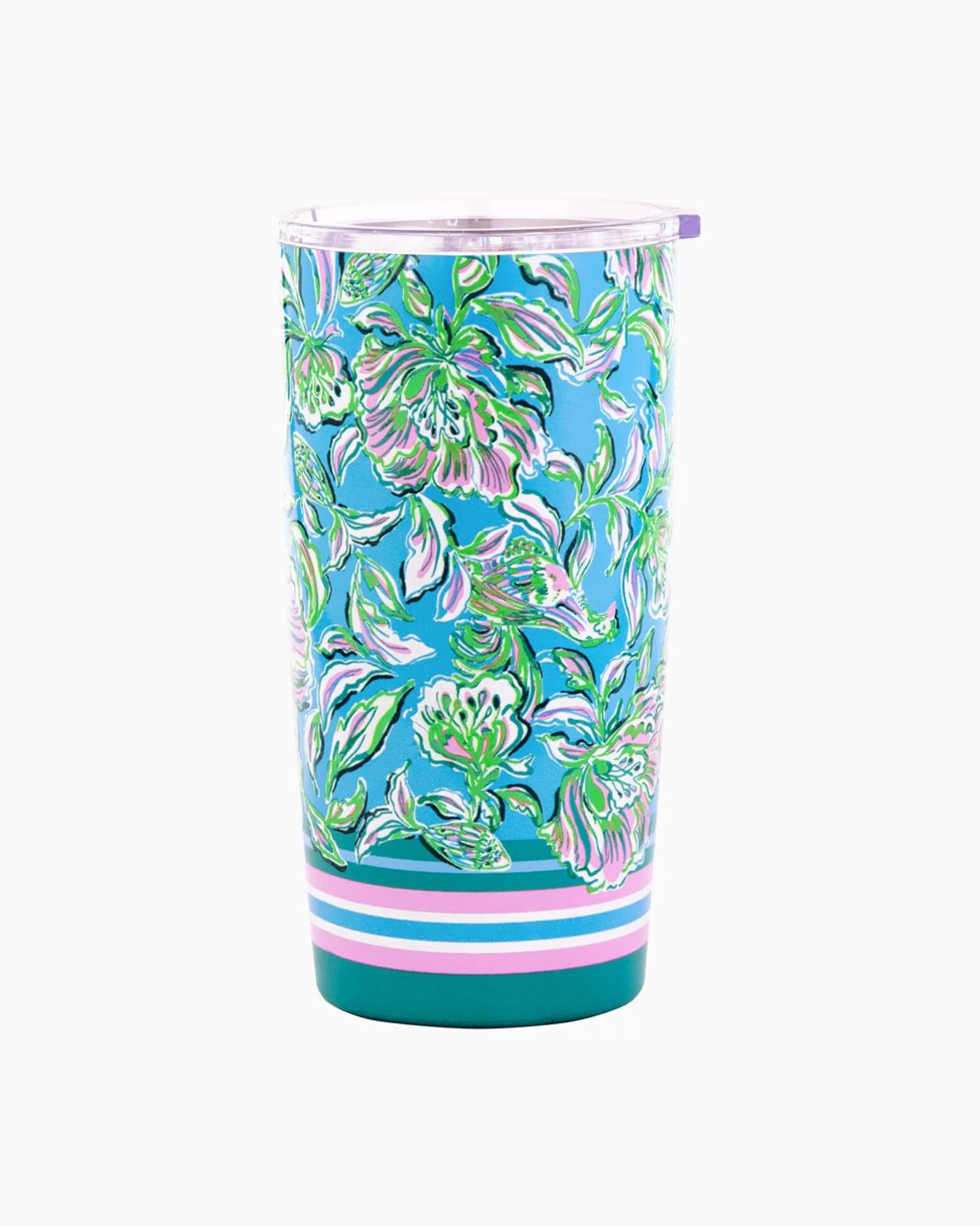 Flash Sale Lilly Pulitzer Stainless Steel Insulated Tumbler Cumulus Blue Chick Magnet