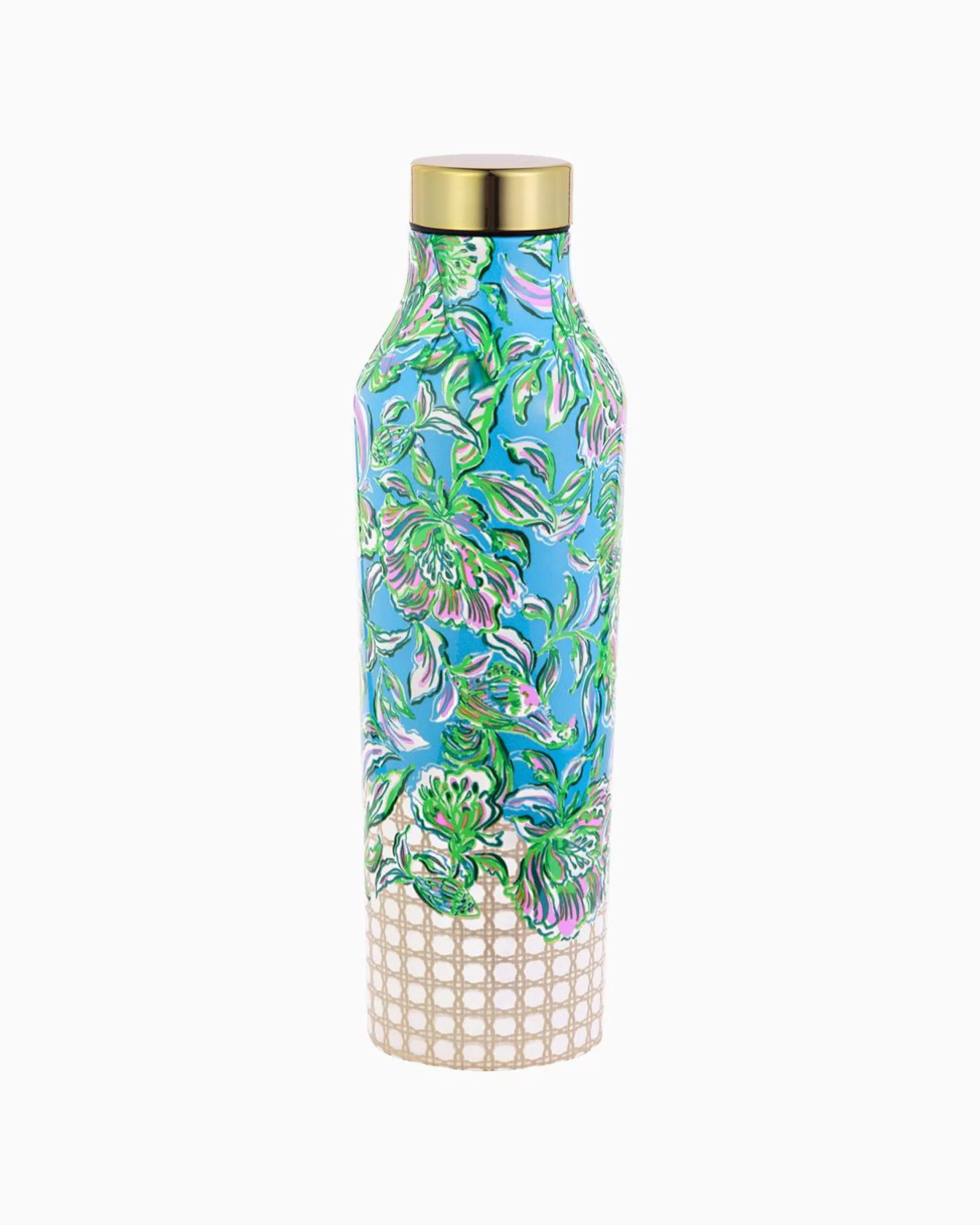 New Lilly Pulitzer Stainless Steel Water Bottle Cumulus Blue Chick Magnet