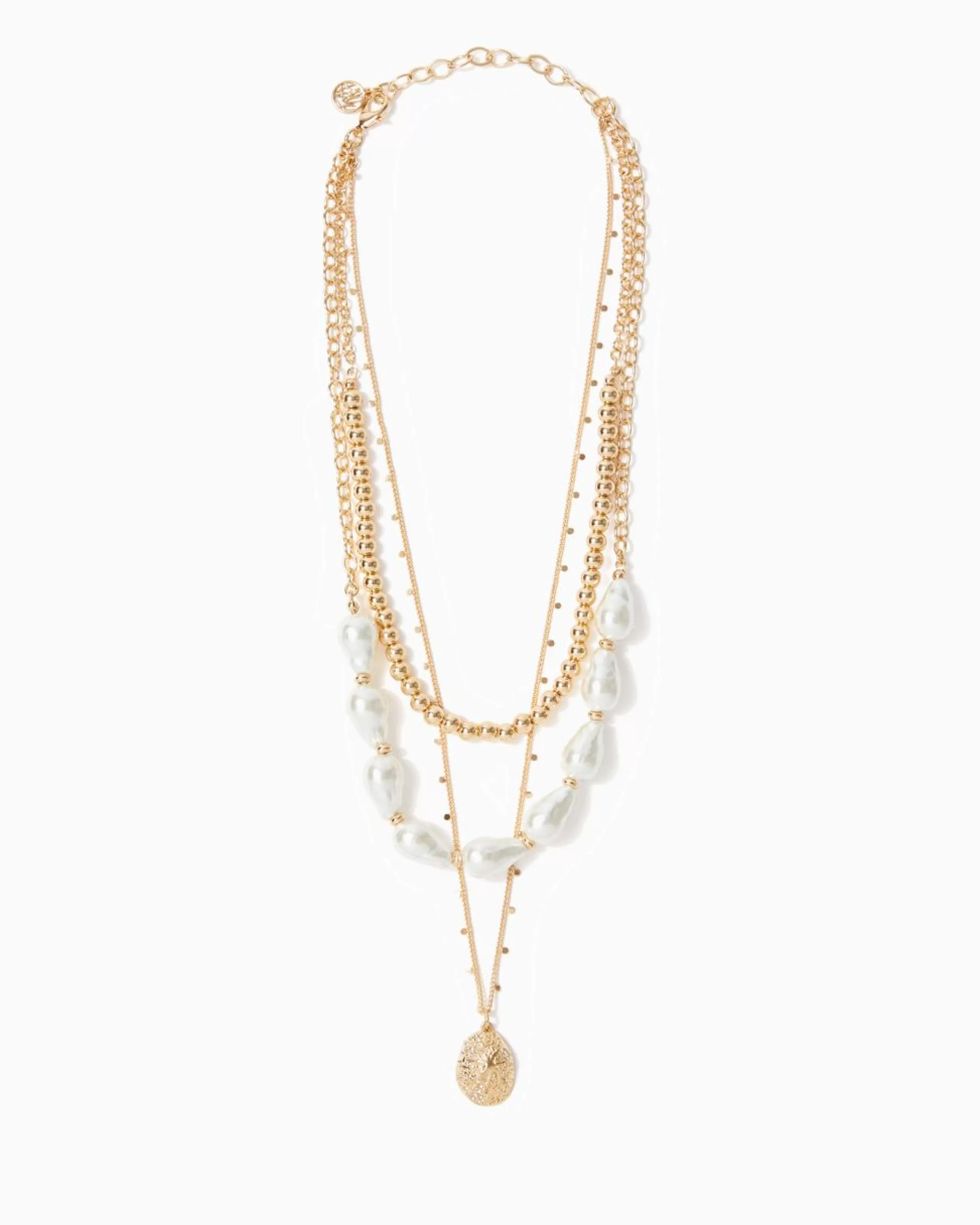 Shop Lilly Pulitzer Sway Necklace Gold Metallic