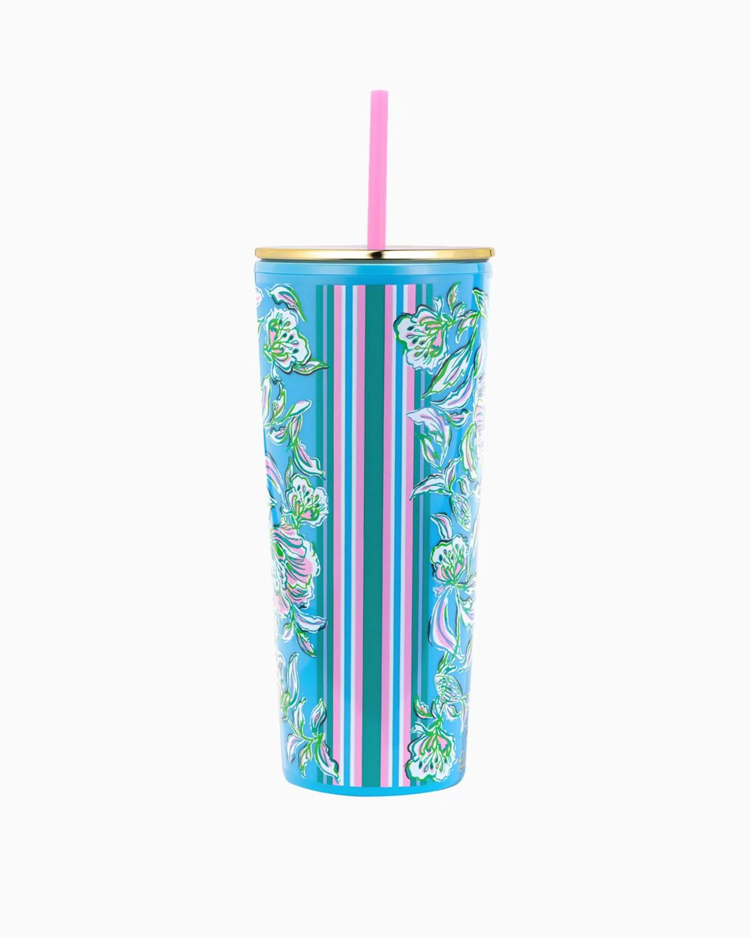 Cheap Lilly Pulitzer Tumbler With Straw Cumulus Blue Chick Magnet