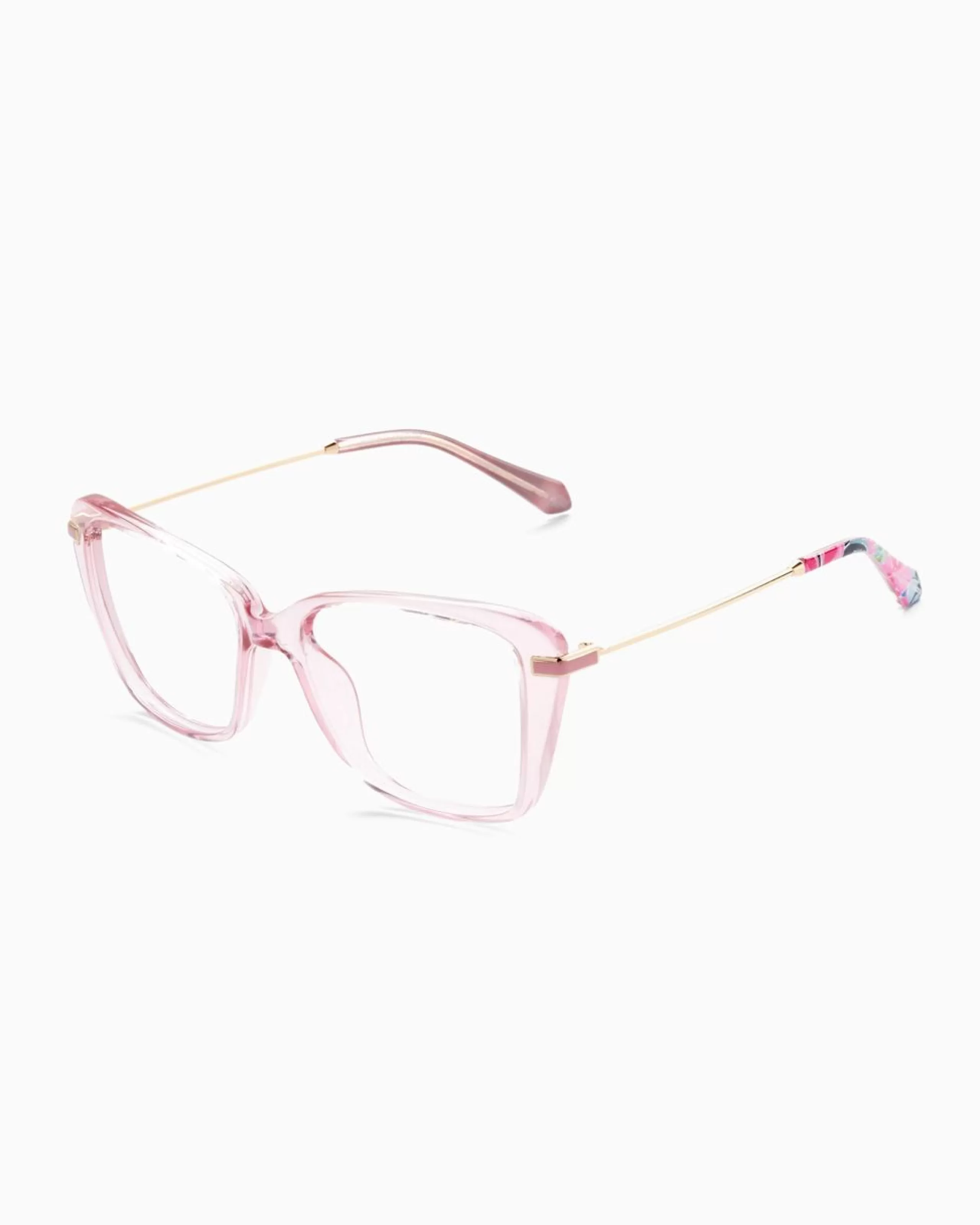 New Lilly Pulitzer Underwater Blue Light Glasses Cockatoo Pink Pretty In Pink