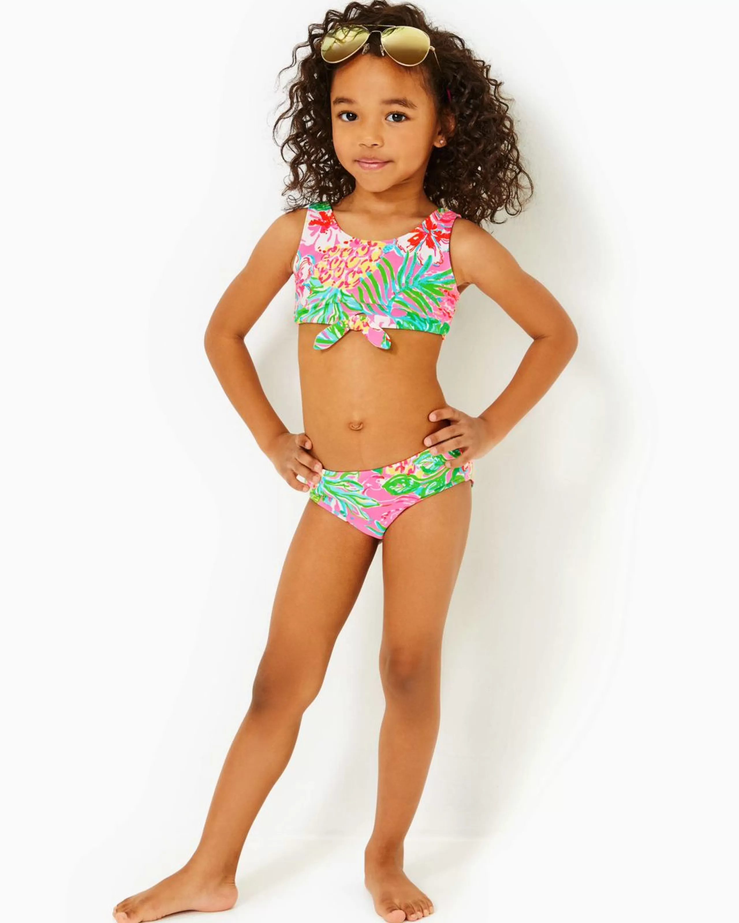 Flash Sale Lilly Pulitzer Upf 50+ Girls Devonta Bikini Set Multi Journey To The Jungle