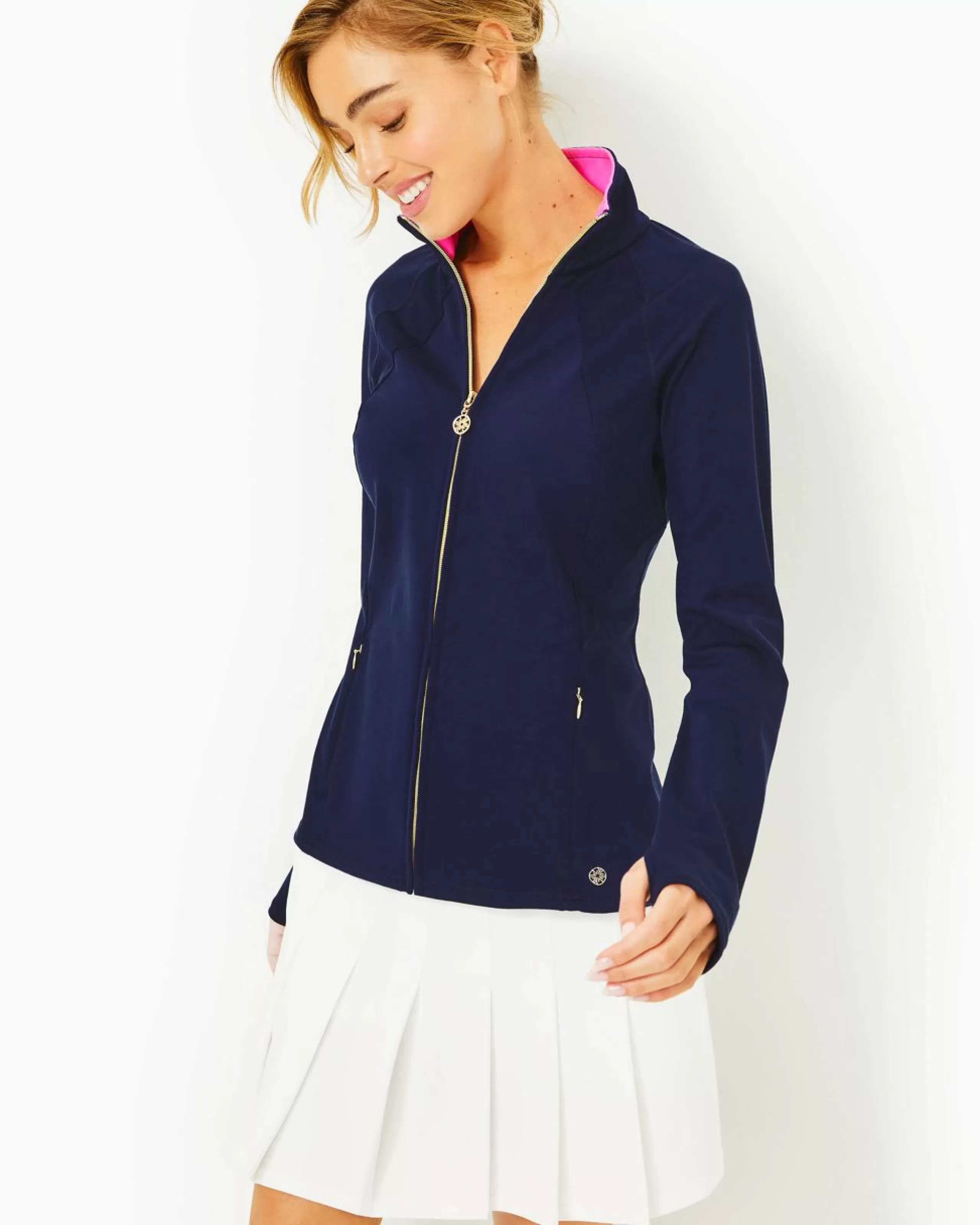 Online Lilly Pulitzer Upf 50+ Luxletic Tennison Full-Zip Jacket True Navy